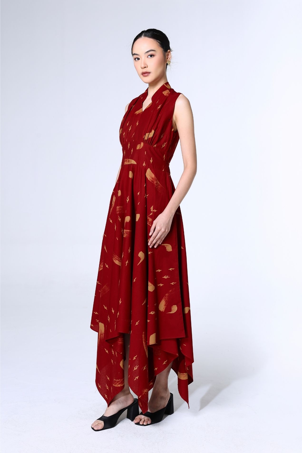 Red Bira Batik Dress | Oemah Etnik
