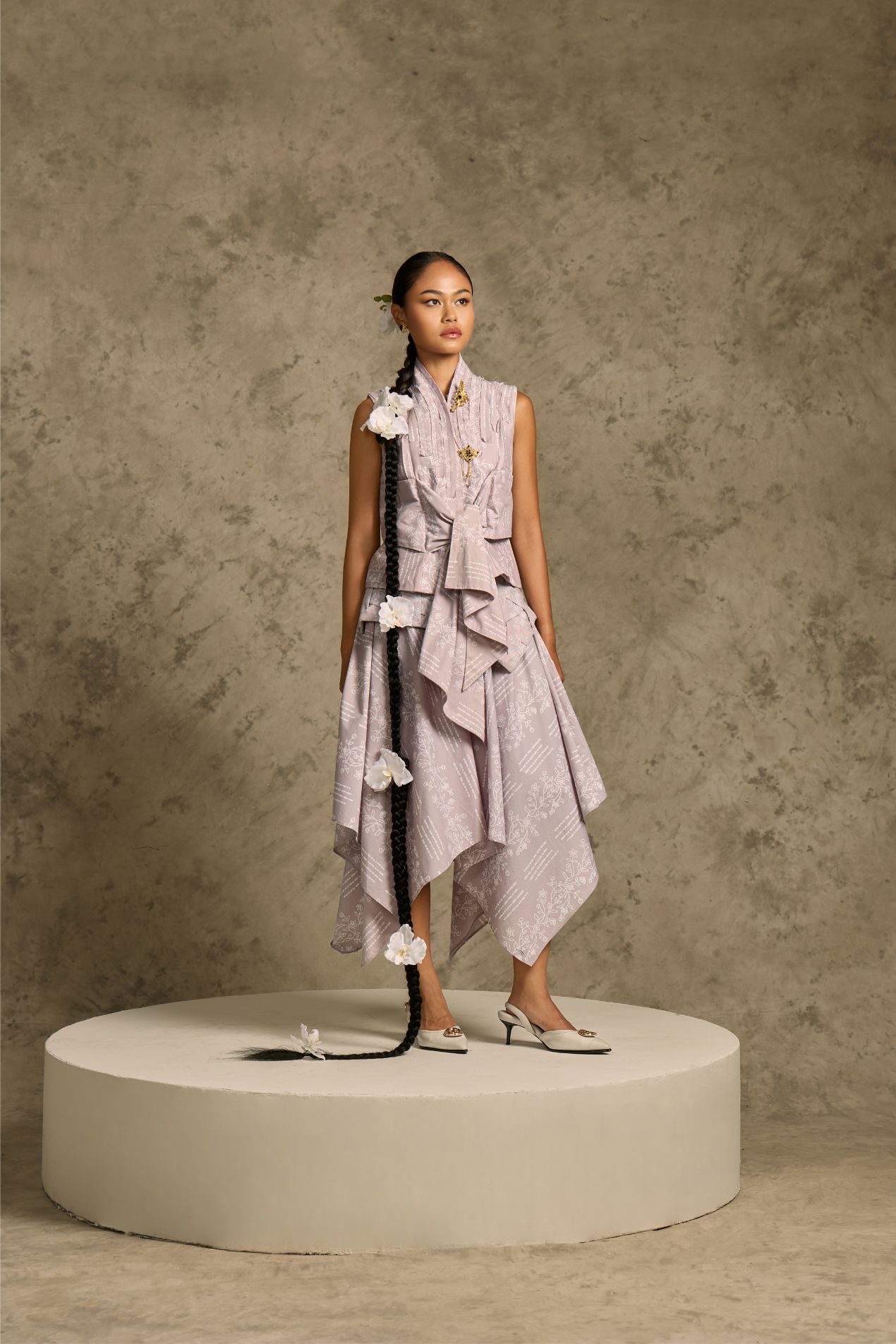 Grey Kirani Batik Skirt