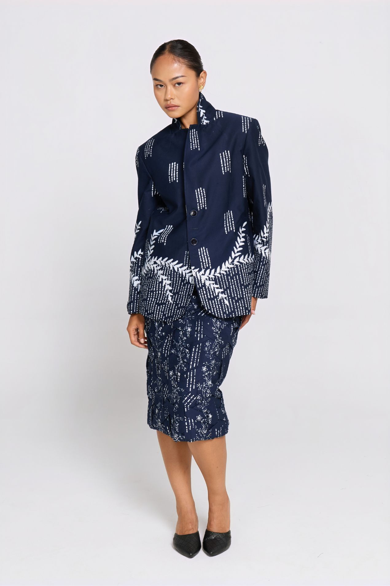 Blue Rancak Batik Skirt
